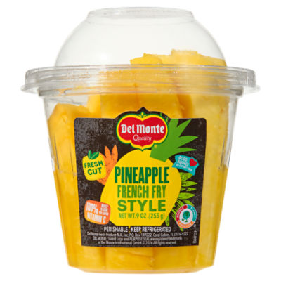 Del Monte French Fry Style Fresh Cut Pineapple, 9 oz