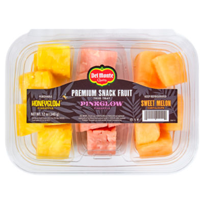 Del Monte Trio Tray Premium Snack Fruit, 12 oz