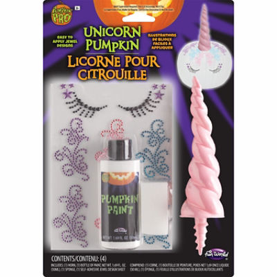 Fun World 3D Unicorn Pumpkin Carving Kit, 1 each