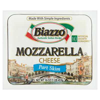 Biazzo Part Skim Mozzarella Cheese, 16 oz, 16 Ounce