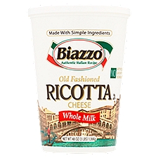 Biazzo Cheese, Whole Milk Old Fashioned Ricotta, 48 Ounce
