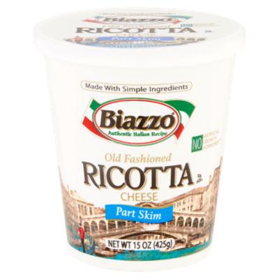 Biazzo Part Skim Old Fashioned Ricotta Cheese, 15 oz - The Fresh Grocer