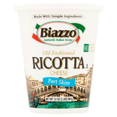 Biazzo Part Skim Old Fashioned Ricotta Cheese, 32 oz Fairway