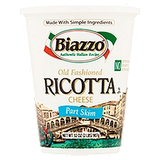 Biazzo Cheese, Part Skim Old Fashioned Ricotta, 2 Pound