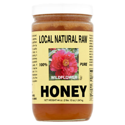 Local Natural Raw 100% Pure Wildflower Honey, 44 oz