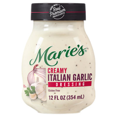 Marie's Creamy Italian Garlic Dressing + Dip, 12 fl oz