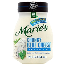 Marie's Dressing + Dip, Chunky Blue Cheese, 12 Fluid ounce