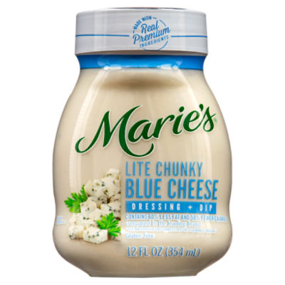 Marie's Lite Chunky Blue Cheese Dressing + Dip, 12 fl oz