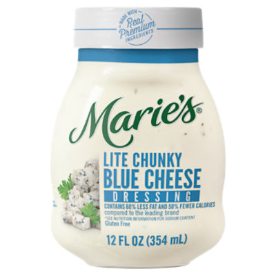 Marie's Lite Chunky Blue Cheese Dressing + Dip, 12 fl oz