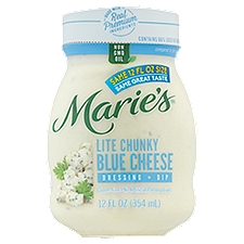 Marie's Lite Chunky Blue Cheese, Dressing + Dip, 12 Fluid ounce