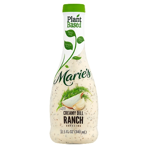 Marie's Creamy Dill Ranch Dressing, 11.5 fl oz
All of Marie's Indulgent Plant-Based Dressings Are:
Vegan
Gluten Free
Dairy Free