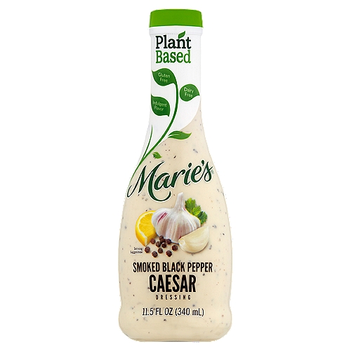 Marie's Plant Based Smoked Black Pepper Caesar Dressing, 11.5 fl oz
All of Marie's Indulgent Plant-Based Dressings Are: Vegan, Gluten Free and Dairy Free