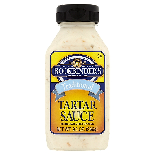 Bookbinder's Traditional Tartar Sauce, 9.5 oz