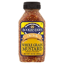 Bookbinder's Old Style Whole Grain Mustard, 9.5 oz, 9 Ounce
