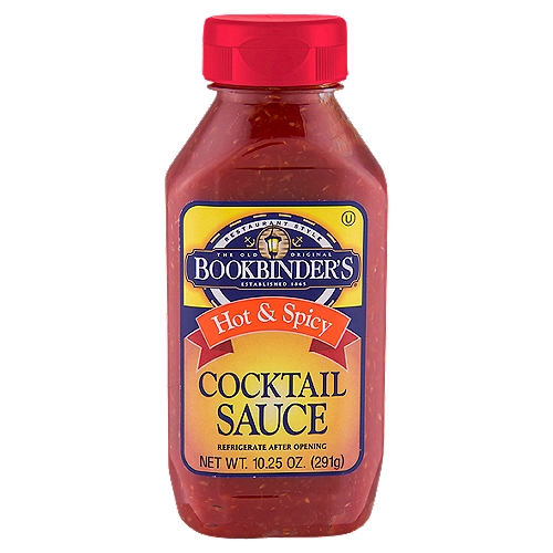 Bookbinder's Hot & Spicy Cocktail Sauce, 10.25 oz