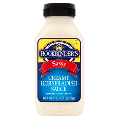 Bookbinder's Sassy Creamy Horseradish Sauce, 9.5 oz