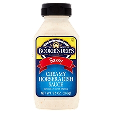 Bookbinder's Sassy Creamy Horseradish Sauce, 9.5 oz, 9.5 Ounce