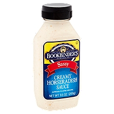 Bookbinder's Sauce, Sassy Creamy Horseradish, 9.5 Ounce