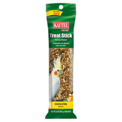 Kaytee Forti-Diet Honey Flavor Cockatiel Treat Stick, 3.5 oz