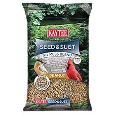 Kaytee Peanut Seed & Suet Wild Bird Food, 10 lb
