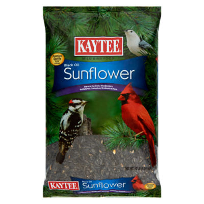 Kaytee Black Oil Sunflower Wild Bird Food, 10 lb