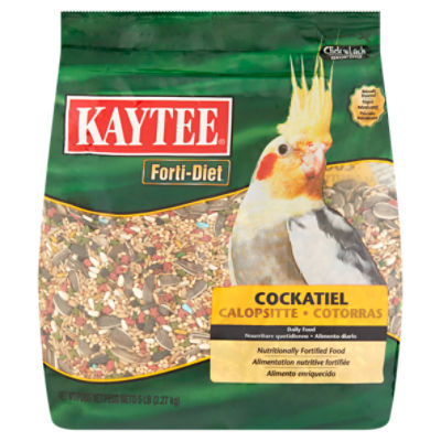 Kaytee Forti-Diet Cockatiel Daily Food, 5 lb