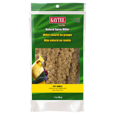 Kaytee Forti-Diet Natural Spray Millet Bird Food, 7 oz