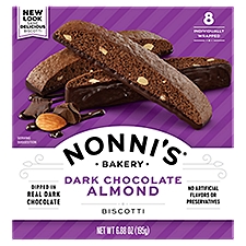 Nonni's Dark Chocolate Almond Biscotti, 8 count, 6.88 oz