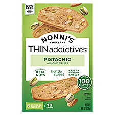 Nonni THINaddictives Pistachio Almond Crisps, 18 count, 4.4 oz