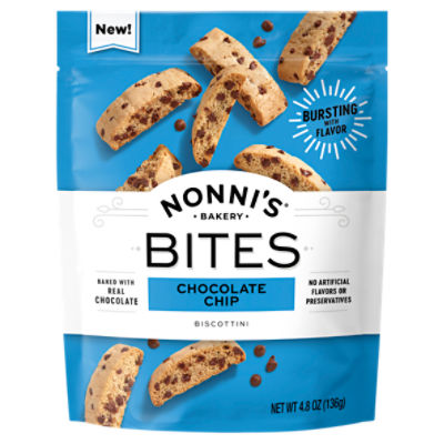Nonni's Biscottini Chocolate Chip Bites, 4.8 oz
