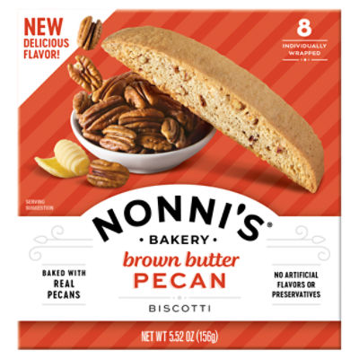 Nonni's Bakery Brown Butter Pecan Biscotti, 8 count, 5.52 oz