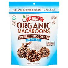 Jennies Organic Double Chocolate with Sea Salt Macaroons, 5.25 oz