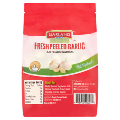 Garland Food Fresh Peeled Garlic, 1 lb