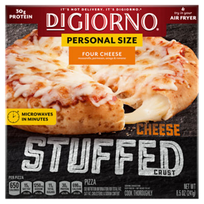 DiGiorno Four Cheese Stuffed Crust Pizza Personal Size, 8.5 oz, 8.5 Ounce