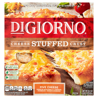 Digiorno Cheese Stuffed Crust Five Cheese Pizza, 22.2 oz, 22.2 Ounce