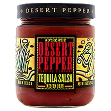 Desert Pepper Trading Company Authentic Medium Burn Tequila Salsa, 16 oz