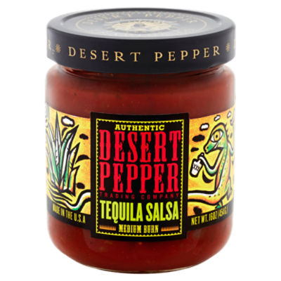 Desert Pepper Trading Company Authentic Medium Burn, Tequila Salsa