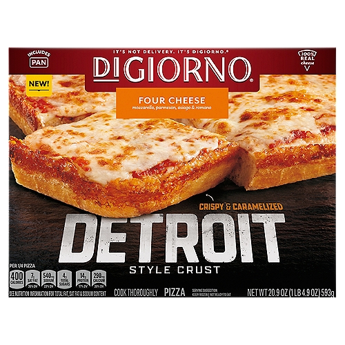 DiGiorno Four Cheese Detroit Style Crust Pizza, 20.9 oz