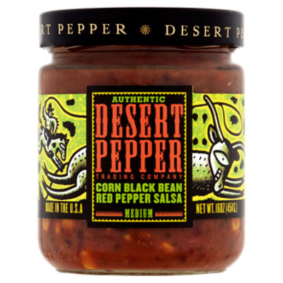 Desert Pepper Trading Company Authentic Medium Corn Black Bean Red