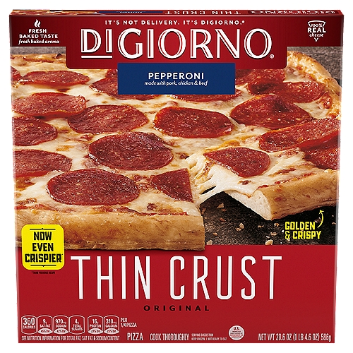 DiGiorno Original Pepperoni Thin Crust Pizza, 20.6 oz