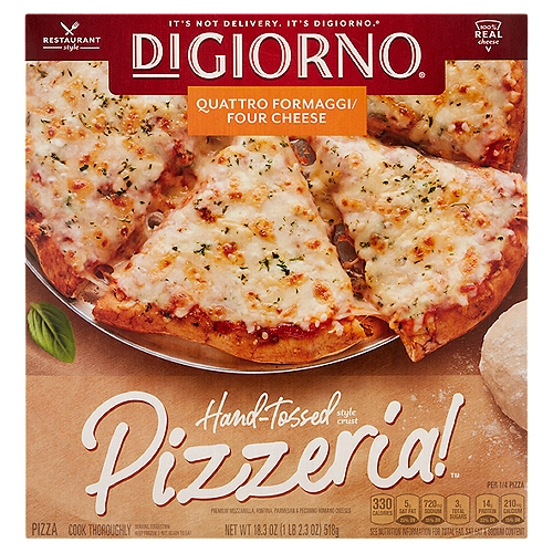 DiGiorno Pizzeria! Four Cheese Hand-Tossed Style Crust Pizza, 18.3 oz