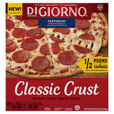 DiGiorno Classic Crust Pepperoni Pizza, 19.3 oz