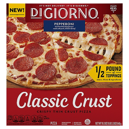 DiGiorno Classic Crust Pepperoni Pizza, 19.3 oz