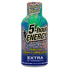 5-hour Energy Tropical Burst Flavor Extra Strength Dietary Supplement, 1.93 fl oz