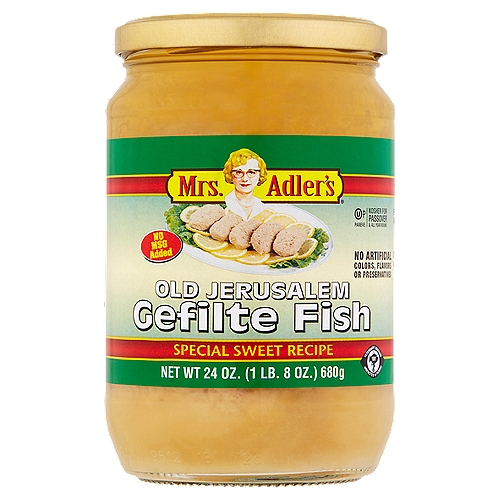 Mrs. Adler's Old Jerusalem Gefilte Fish, 24 oz