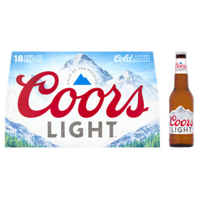 Coors Light Beer, 18 count, 12 fl oz