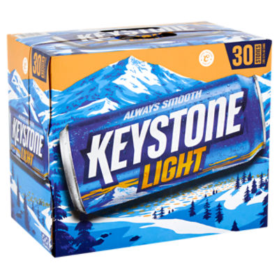 Keystone Light Beer, 12 fl oz, 30 count