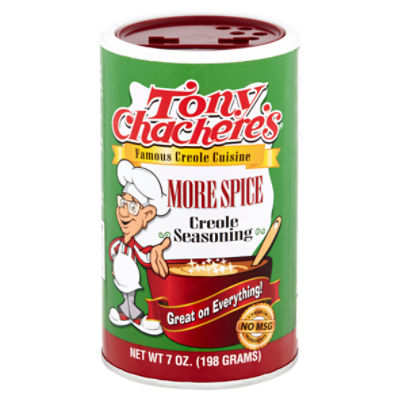 Tony Chachere's More Spice Creole Seasoning, 7 oz
