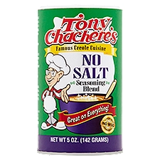 Tony Chachere's No Salt Seasoning Blend, 5 oz