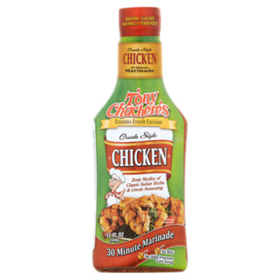 Tony Chachere's Creole Style Chicken Marinade, 12 fl oz, 12 Ounce